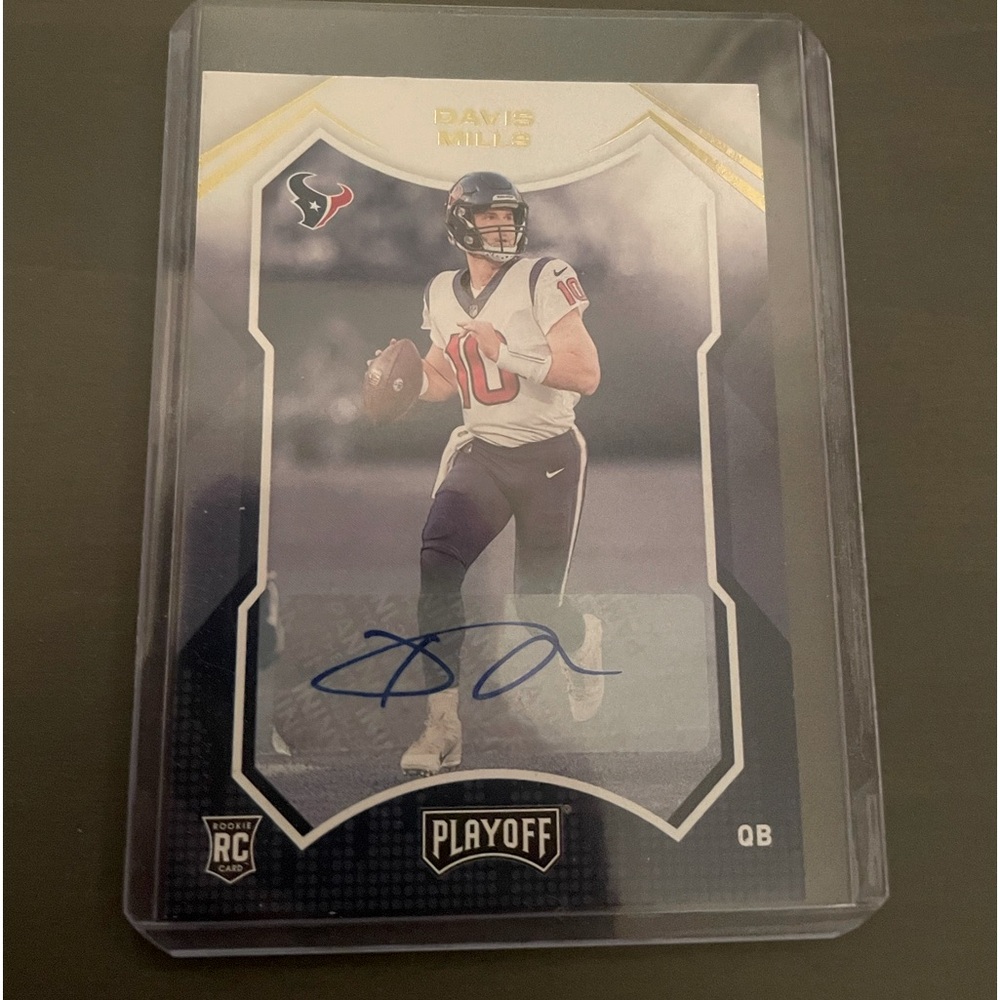 Davis mills signed rookie card